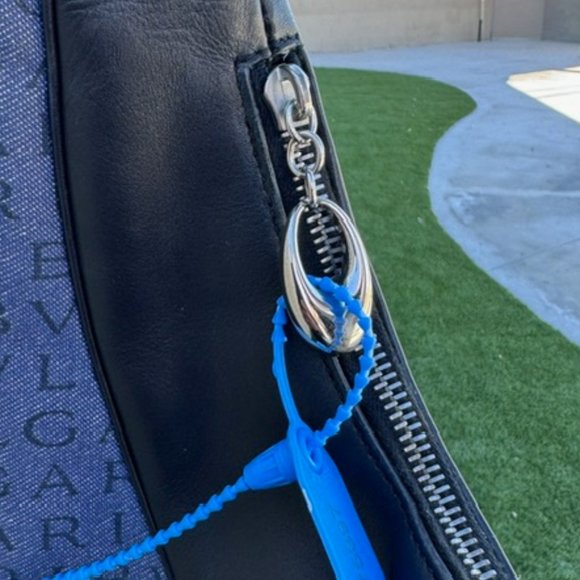 Authentic Bvlgari Denim & Leather Mania Hobo Bag - Picture 8 of 8